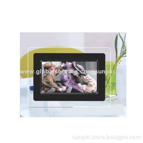 7-inch Single Function Digital Photo Frame with Resolution 480*234, Acrylic Shell